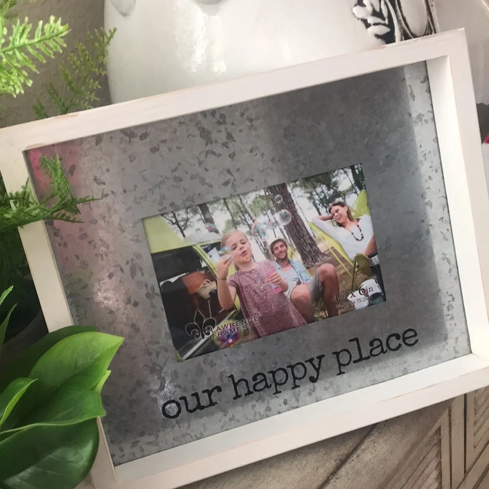 Rustic Farmhouse Shabby Chic Boho galvanized picture frame